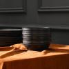 imageStone Lain Elio 4Piece Dinner Plate Set Stoneware BlueBlack