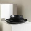 imageStone Lain Elio 4Piece Dinner Plate Set Stoneware BlueBlack