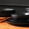 imageStone Lain Elio 4Piece Dinner Plate Set Stoneware BlueBlack