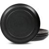 imageStone Lain Elio 4Piece Dinner Plate Set Stoneware BlueBlack