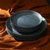 imageStone Lain Elio 4Piece Dinner Plate Set Stoneware BlueBlue