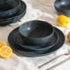 imageStone Lain Elio 4Piece Dinner Plate Set Stoneware BlueBlue