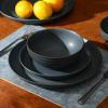 imageStone Lain Elio 4Piece Dinner Plate Set Stoneware BlueBlue