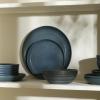 imageStone Lain Elio 4Piece Dinner Plate Set Stoneware BlueBlue