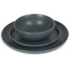 imageStone Lain Elio 4Piece Dinner Plate Set Stoneware BlueBlue