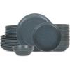 imageStone Lain Elio 4Piece Dinner Plate Set Stoneware BlueBlue