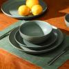 imageStone Lain Elio 4Piece Dinner Plate Set Stoneware BlueGreen