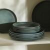 imageStone Lain Elio 4Piece Dinner Plate Set Stoneware BlueGreen