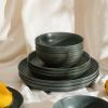 imageStone Lain Elio 4Piece Dinner Plate Set Stoneware BlueGreen
