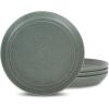imageStone Lain Elio 4Piece Dinner Plate Set Stoneware BlueGreen