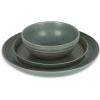 imageStone Lain Elio 4Piece Dinner Plate Set Stoneware BlueGreen
