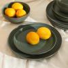 imageStone Lain Elio 4Piece Dinner Plate Set Stoneware BlueGreen