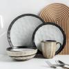 imageStone Lain Lucy Porcelain 16Piece Round Dinnerware Set BeigeBeige