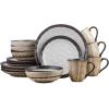 imageStone Lain Lucy Porcelain 16Piece Round Dinnerware Set BeigeBeige