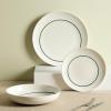 imageStone Lain Luna 12Piece Porcelain Dinnerware Set Plates and Bowls Set Dish Set for 4 GreenGreen