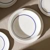 imageStone Lain Luna 12Piece Porcelain Dinnerware Set Plates and Bowls Set Dish Set for 4 GreenLuna  Blue