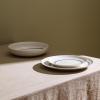 imageStone Lain Luna 12Piece Porcelain Dinnerware Set Plates and Bowls Set Dish Set for 4 GreenLuna  Blue