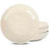 imageStone Lain Mirella 12Piece Dinnerware Set Stoneware Plates and Bowls set Microwave and Dishwasher Safe Dish Set for 4 BlueBeige