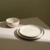 imageStone Lain Mirella 12Piece Dinnerware Set Stoneware Plates and Bowls set Microwave and Dishwasher Safe Dish Set for 4 BlueBeige