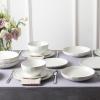 imageStone Lain Rio 12Piece Dinnerware Set Stoneware BlueBeige