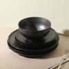 imageStone Lain Rio 12Piece Dinnerware Set Stoneware BlueBlack