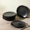 imageStone Lain Rio 12Piece Dinnerware Set Stoneware BlueBlack