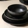 imageStone Lain Rio 12Piece Dinnerware Set Stoneware BlueBlack
