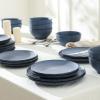 imageStone Lain Rio 12Piece Dinnerware Set Stoneware BlueBlue