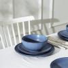 imageStone Lain Rio 12Piece Dinnerware Set Stoneware BlueBlue