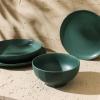 imageStone Lain Rio 12Piece Dinnerware Set Stoneware BlueGreen