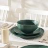 imageStone Lain Rio 12Piece Dinnerware Set Stoneware BlueGreen