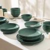 imageStone Lain Rio 12Piece Dinnerware Set Stoneware BlueGreen