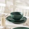 imageStone Lain Rio 12Piece Dinnerware Set Stoneware BlueGreen