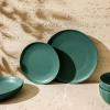 imageStone Lain Rio 12Piece Dinnerware Set Stoneware BlueGreen