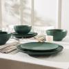 imageStone Lain Rio 12Piece Dinnerware Set Stoneware BlueGreen