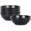 imageStone Lain Elio 4Piece Dinner Plate Set Stoneware BlueBlack