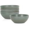 imageStone Lain Elio 4Piece Dinner Plate Set Stoneware BlueGreen