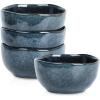 imageStone Lain Mirella 12Piece Dinnerware Set Stoneware Plates and Bowls set Microwave and Dishwasher Safe Dish Set for 4 BlueBlue
