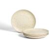 imageStone Lain Dua 12Piece Dinnerware Set Stoneware Plate and Bowls Set Dishwasher and Microwave Safe Dish Set for 4 BlackWhite