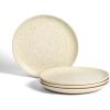 imageStone Lain Dua 12Piece Dinnerware Set Stoneware Plate and Bowls Set Dishwasher and Microwave Safe Dish Set for 4 BlackWhite