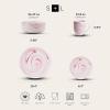 imageStone Lain Brighton 16Piece Dinnerware Set Porcelain PinkMatte Pink