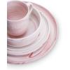 imageStone Lain Brighton 16Piece Dinnerware Set Porcelain PinkMatte Pink