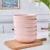 imageStone Lain Delilah 8inch Bowl 6Piece Dish Set Porcelain PeachBlush