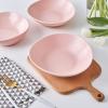 imageStone Lain Delilah 8inch Bowl 6Piece Dish Set Porcelain PeachBlush