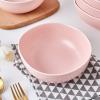 imageStone Lain Delilah 8inch Bowl 6Piece Dish Set Porcelain PeachBlush