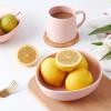 imageStone Lain Delilah 8inch Bowl 6Piece Dish Set Porcelain PeachBlush