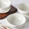 imageStone Lain Delilah 8inch Bowl 6Piece Dish Set Porcelain PeachCream