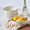 imageStone Lain Delilah 8inch Bowl 6Piece Dish Set Porcelain PeachCream