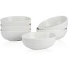 imageStone Lain Delilah 8inch Bowl 6Piece Dish Set Porcelain PeachCream