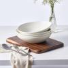 imageStone Lain Delilah 8inch Bowl 6Piece Dish Set Porcelain PeachCream